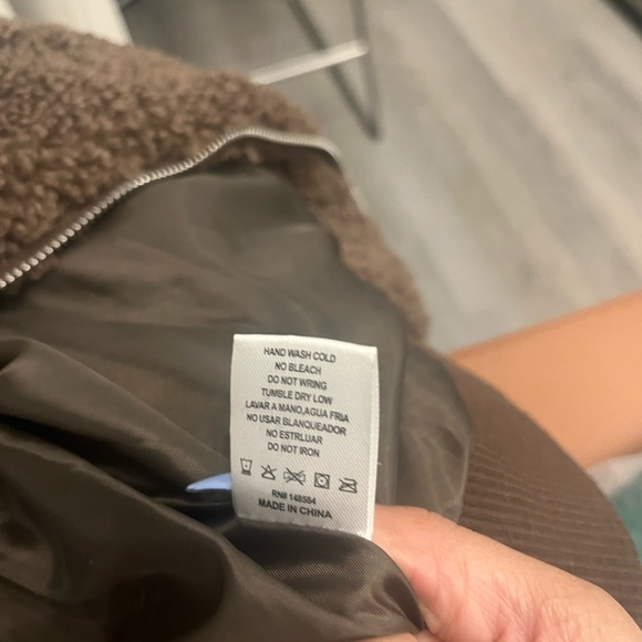 Brown Teddy Varsity Bomber - Picture 5 of 5